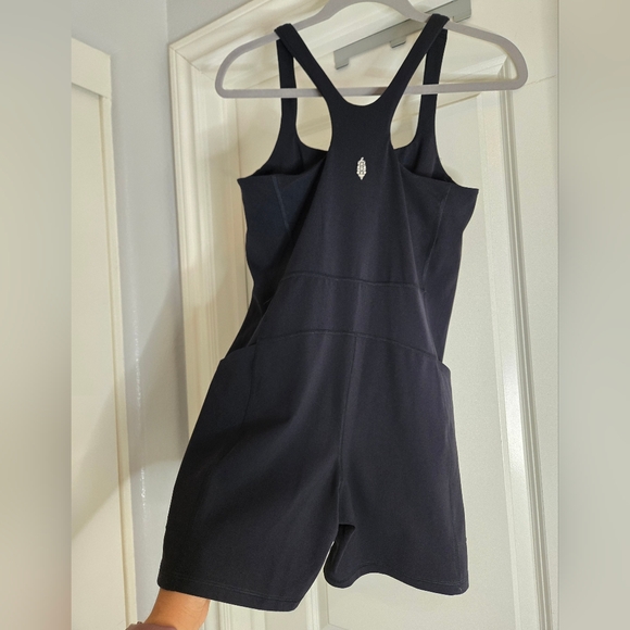 FP Movement by Free People "Never Better" Runsie Black Romper, Size Medium - Picture 4 of 8